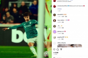 打進(jìn)利物浦生涯處子球！凱爾凱茲社媒曬照自勉：相信、努力并提高