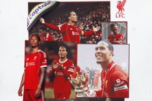 里程碑！利物浦官方：34歲范戴克迎來作為利物浦隊(duì)長的第150場