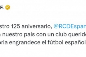 皇馬社媒：祝賀西班牙人成立125周年，你們?yōu)槲靼嘌雷闱蛟龉馓聿? >
                                        </div>
                                    </div>
                                                                        <div   id=