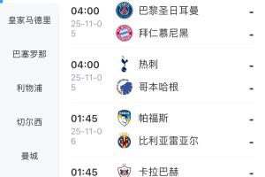 往后1小時！歐洲多國今日開啟冬令時，歐冠開球時間變01:45和4:00
