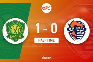 半場-達(dá)萬助攻法比奧破門國安七成控球率 北京國安1-0青島海牛