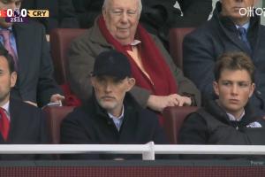 督戰(zhàn)！英格蘭隊主帥圖赫爾現(xiàn)場觀看阿森納對陣水晶宮的比賽