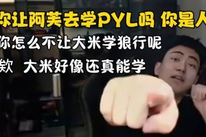 張碩對(duì)線彈幕：讓阿芙學(xué)PYL你怎么不說讓大米學(xué)狼行 好像還真行！