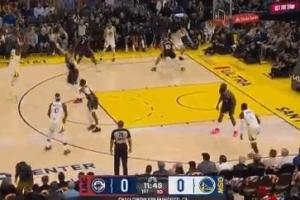 敲山震虎！追夢(mèng)開場(chǎng)接球面對(duì)祖巴茨 三分上來(lái)就命中！