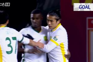 這次有效了！法比奧冷靜分球張玉寧替補(bǔ)破門，國安3-0亞泰