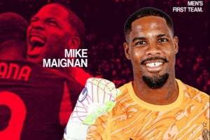 7次撲救+撲點(diǎn)，官方：邁尼昂當(dāng)選AC米蘭1-0羅馬隊(duì)內(nèi)最佳球員