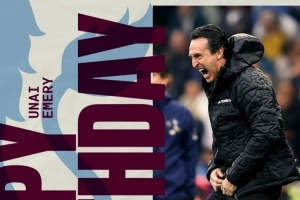 維拉官方祝主帥埃梅里54歲生日快樂(lè)，帶隊(duì)?wèi)?zhàn)績(jī)82勝29平43負(fù)