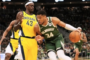 周一競(jìng)彩籃球強(qiáng)檔：雄鹿大戰(zhàn)步行者 字母哥PK西亞卡姆