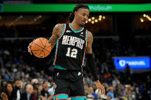 不準但沖擊力強！莫蘭特10中3&罰球7中6 得到12分3板6助1斷