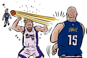 小薩被約基奇剃成地中海？漫畫家惡搞約基奇剃頭式傳球