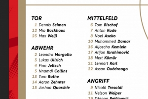 德國(guó)U21新一期名單：倫納特-卡爾、比朔夫、小伊布在列