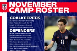 美國隊(duì)名單：巴洛貢、阿隆森、德斯特在列，未征召普利西奇