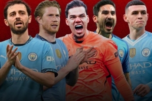 瓜迪奧拉麾下曼城球員出場榜：B席421場居首，丁丁、福登在列