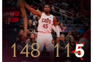 整活！騎士官推轉(zhuǎn)發(fā)NBA聲明 曬昨日比分圖給奇才加了一分