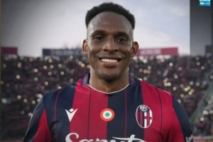 頭球破門，意甲官方：盧庫(kù)米當(dāng)選博洛尼亞2-0那不勒斯全場(chǎng)最佳