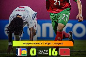 殘暴！摩洛哥U17世界杯16-0狂勝，狂轟78腳射門凈勝球打至+8