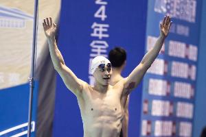 孫楊：滿意預(yù)賽的發(fā)揮，希望用熱愛和精神為游泳貢獻自己的力量