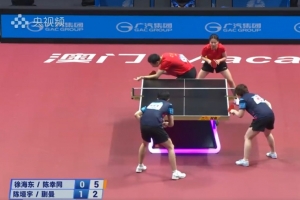 陳垣宇/蒯曼4-1徐海東/陳幸同，晉級(jí)混雙決賽與林高遠(yuǎn)/劉詩(shī)雯爭(zhēng)冠