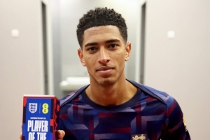 官方：貝林厄姆當選對陣阿爾巴尼亞一役英格蘭隊內最佳球員