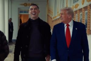 白宮官方社媒曬C羅與特朗普同行視頻，配文：兩位GOAT