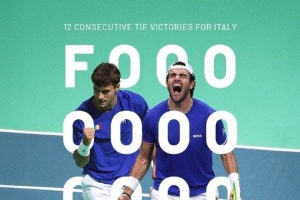 戴維斯杯決賽圈1/4決賽：衛(wèi)冕冠軍意大利2-0戰(zhàn)勝奧地利，晉級(jí)四強(qiáng)