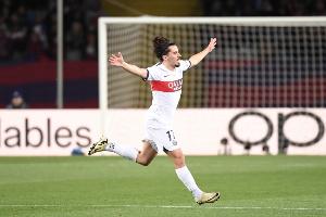 歐冠正賽單場打進3球，維蒂尼亞是巴黎隊史中場球員首人