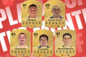 西甲11月最佳球員候選：格列茲曼、姆巴佩、亞馬爾在列