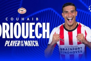 替補(bǔ)雙響！官方：德里歐當(dāng)選利物浦vs埃因霍溫全場(chǎng)最佳球員