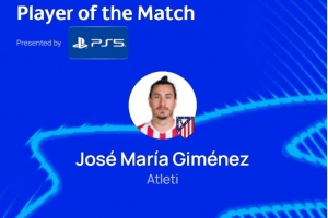 補時絕殺！吉梅內(nèi)斯當選馬競vs國米全場最佳球員