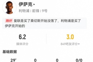 歐冠仍未開(kāi)張！伊薩克替補(bǔ)出戰(zhàn)29分鐘：2射1正+1關(guān)鍵傳球 僅6.2分