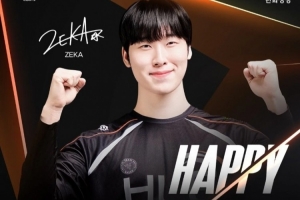 HLE官媒發(fā)文慶祝Zeka生日：今天是金建佑選手的生日