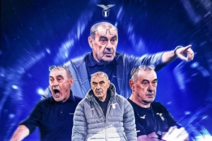 此前70勝33平46負！拉齊奧官方：薩里解鎖執(zhí)教球隊150場里程碑