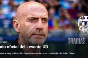 暫列倒數(shù)第二！官方：萊萬特宣布解雇主教練朱利安·卡萊羅