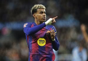 4球3助攻！亞馬爾近6場比賽場均獲評8.53分，是五大聯(lián)賽同期最高