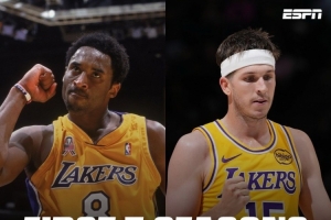 ESPN對比科比&里夫斯前5年得分！新秀年均為7分 第5季都是28.5分