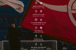 扛住12月！槍手已連續(xù)4場丟球，核心雙中衛(wèi)歸期未知本月周周雙賽