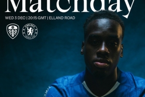 劍指三分！切爾西發(fā)布客戰(zhàn)利茲聯(lián)海報：吉滕斯單人出鏡