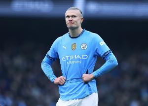 2023年8月之后，哈蘭德首次在英超客場比賽中被判越位