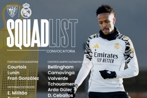 皇馬客戰(zhàn)畢巴名單：姆巴佩、維尼修斯在列，勞爾·阿森西奧回歸