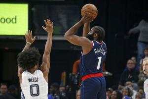 里程碑預(yù)警！哈登常規(guī)賽得分來(lái)到28269分 距離第10的安東尼差20分