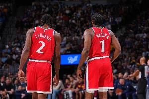 哈登+萊昂納德下半場合計僅得10分 比角色球員科比·布朗少1分