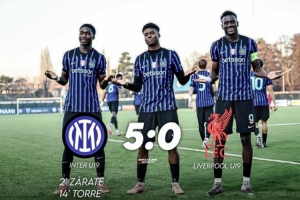 青年歐冠國(guó)米5-0擊敗利物浦，晉級(jí)該賽事32強(qiáng)