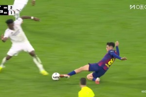 生涯首紅！佩德里鏟倒瓊阿梅尼吃到第2張黃牌被罰下